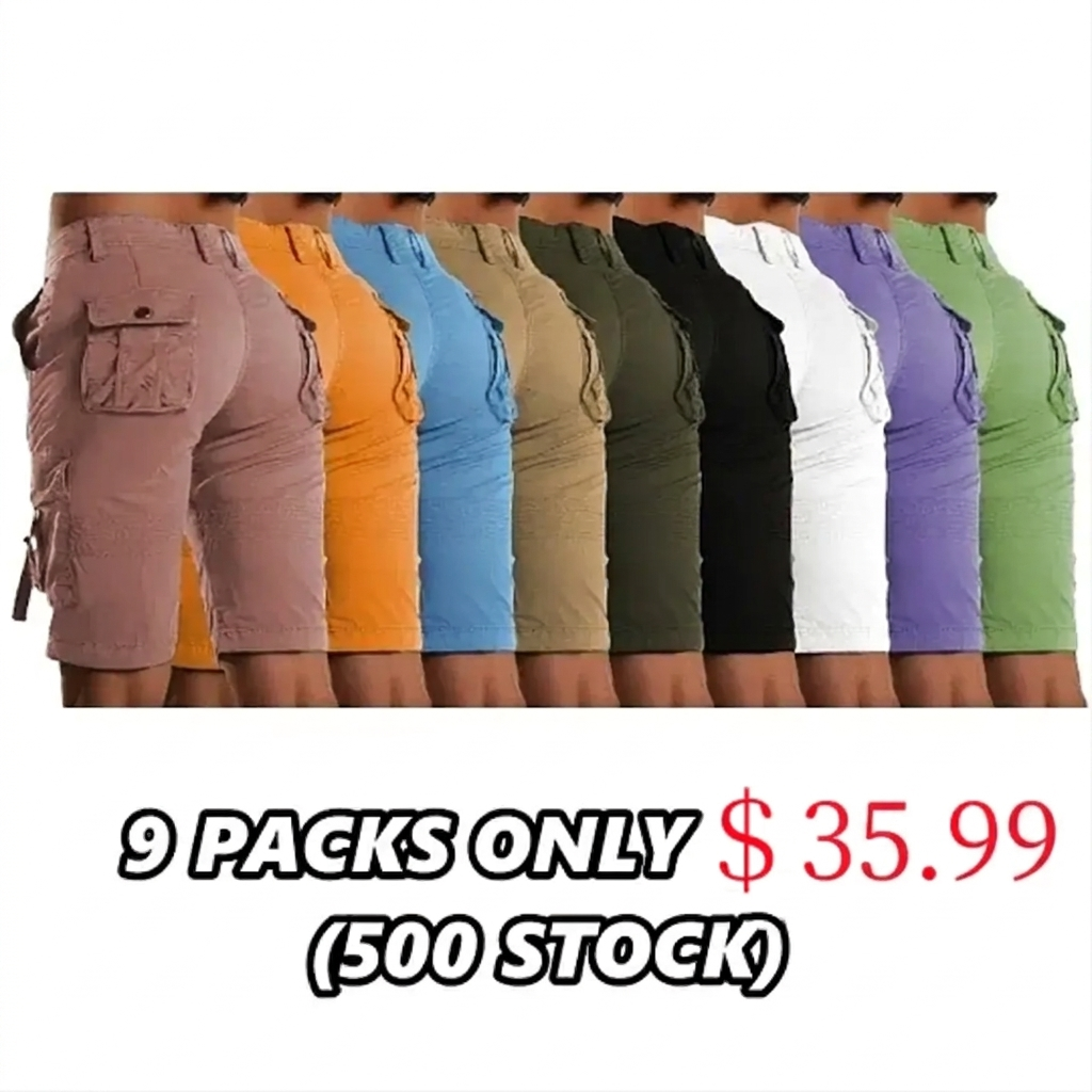 New Hot 2026🔥Stretch cargo shorts with flap pockets design