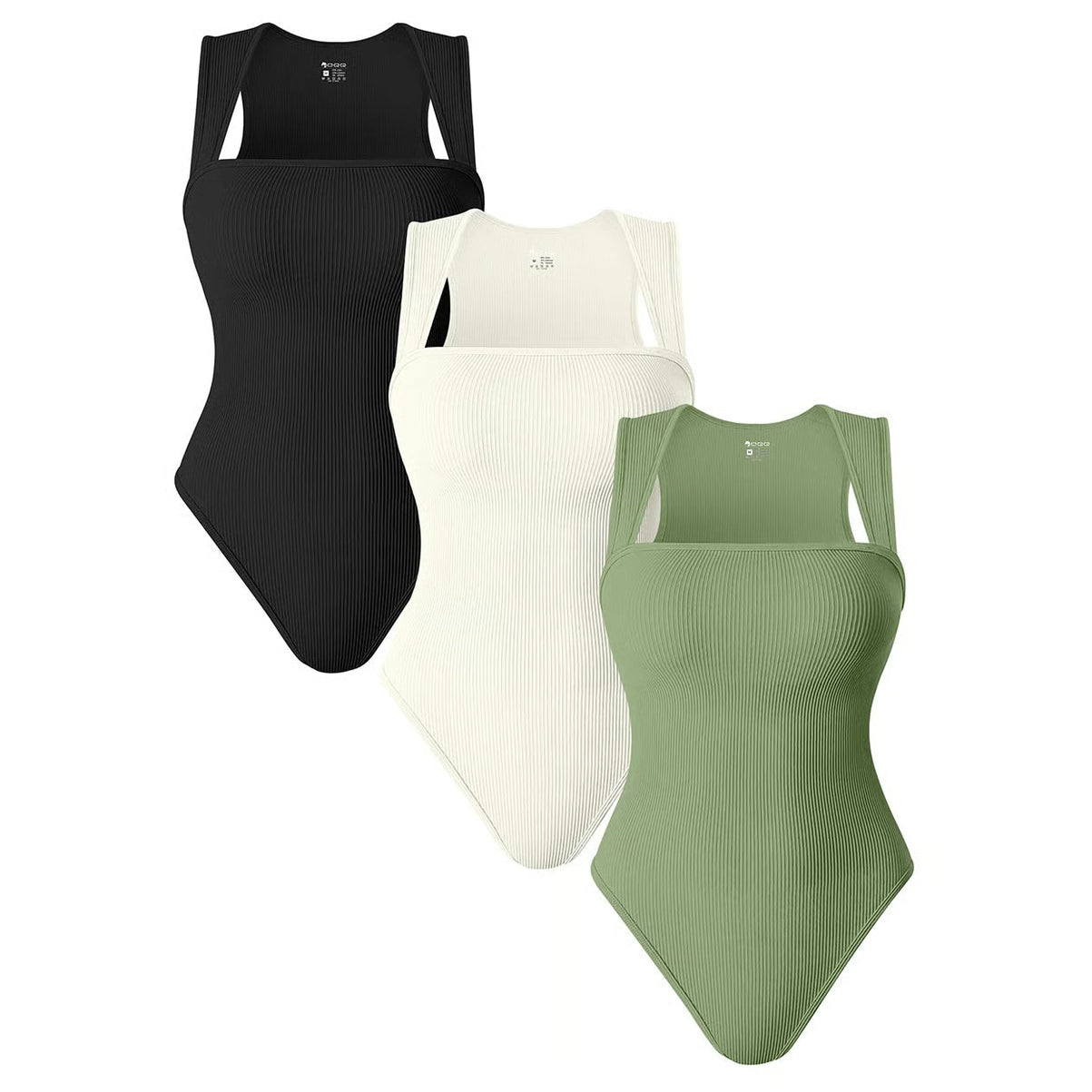 BOTTOM PRICE ONLY TODAY！！！Square Neck Sleeveless Bodysuits