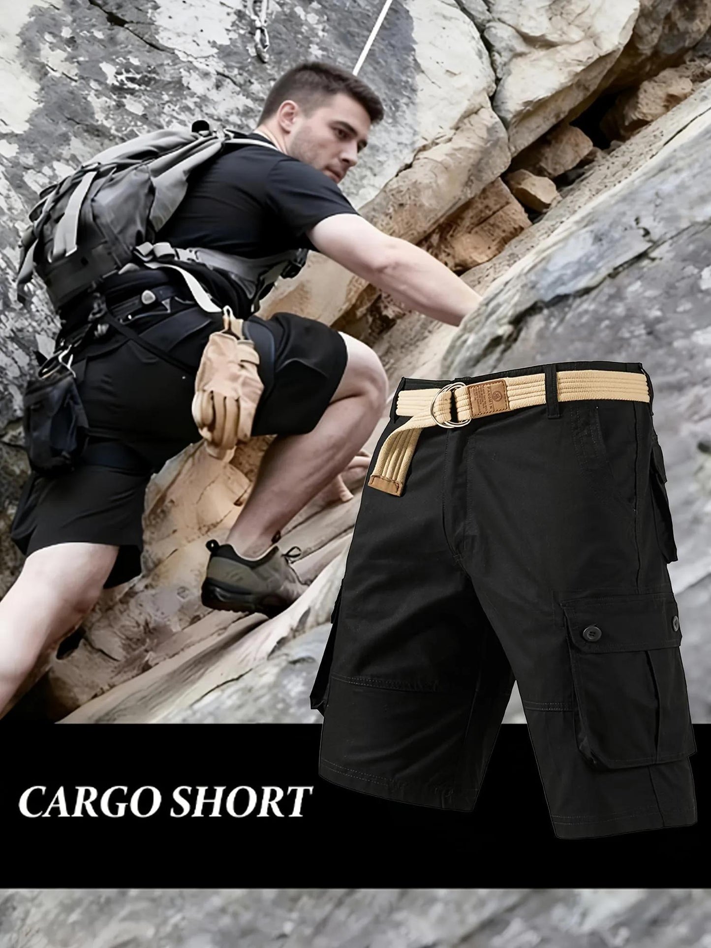 Men's Tactical Multi-Pocket Cargo Shorts
