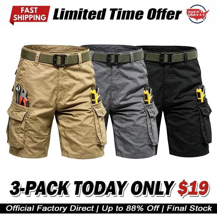 Men's Tactical Multi-Pocket Cargo Shorts