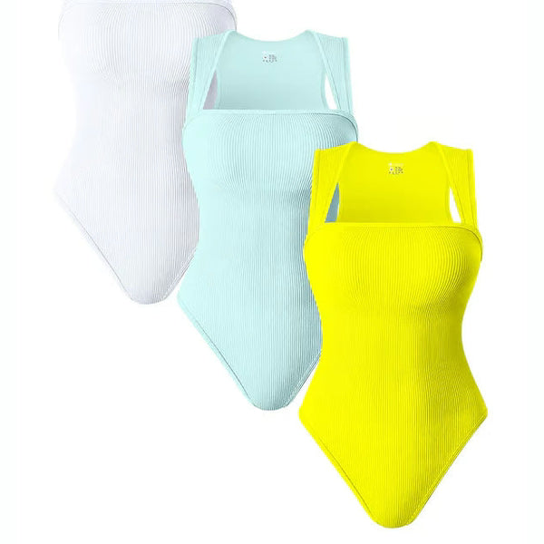 BOTTOM PRICE ONLY TODAY！！！Square Neck Sleeveless Bodysuits