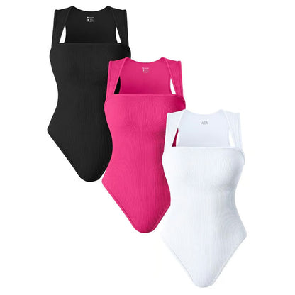 BOTTOM PRICE ONLY TODAY！！！Square Neck Sleeveless Bodysuits