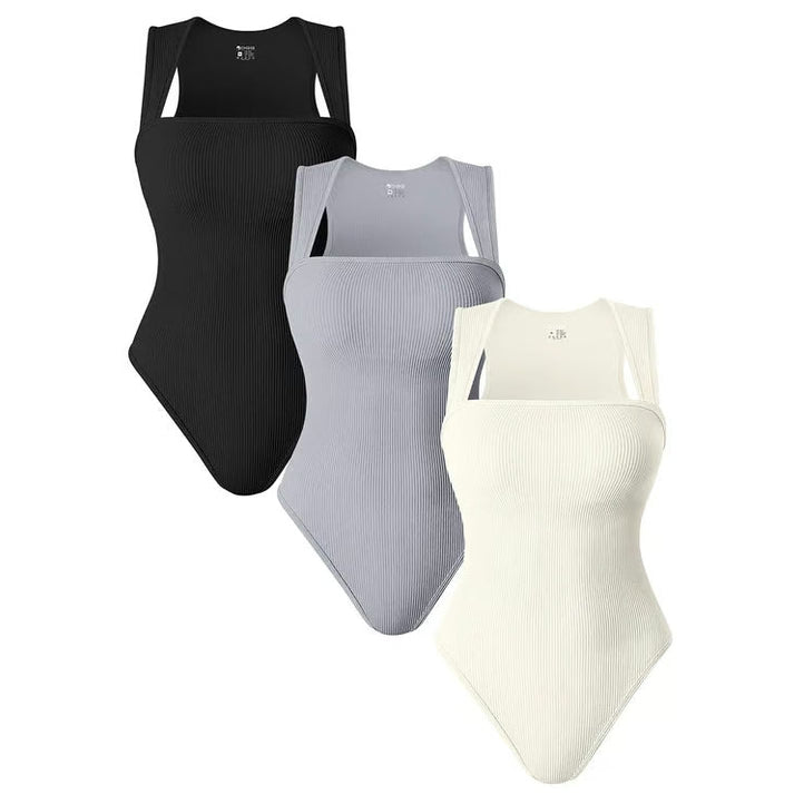 BOTTOM PRICE ONLY TODAY！！！Square Neck Sleeveless Bodysuits