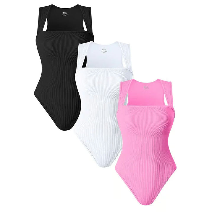 BOTTOM PRICE ONLY TODAY！！！Square Neck Sleeveless Bodysuits