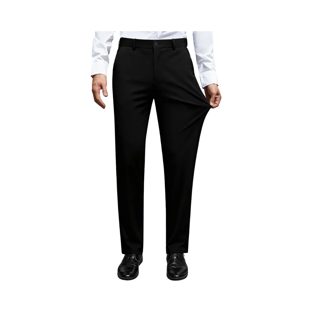 Men Stretch Dress Pants Casual Formal Trousers