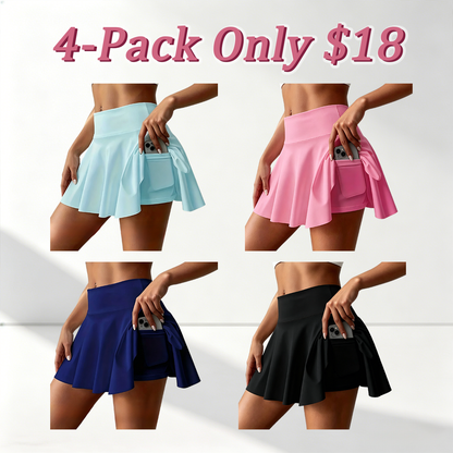 Women's Skirts 2 in 1 High Waist Sports Skirt