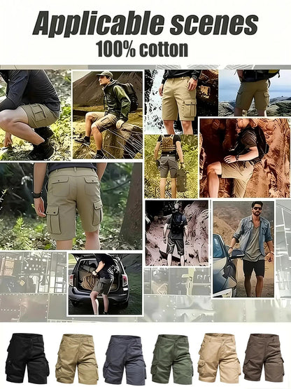 Men's Tactical Multi-Pocket Cargo Shorts