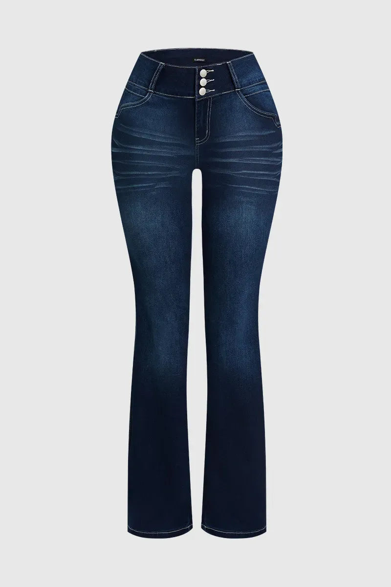 FINAL SALE⚡$24.99 for 6 packs⚡- High-waisted flared denim casual pants (Multiple Colors)
