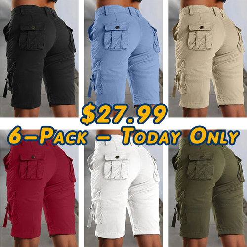New Hot 2026🔥Stretch cargo shorts with flap pockets design