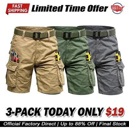 Men's Tactical Multi-Pocket Cargo Shorts