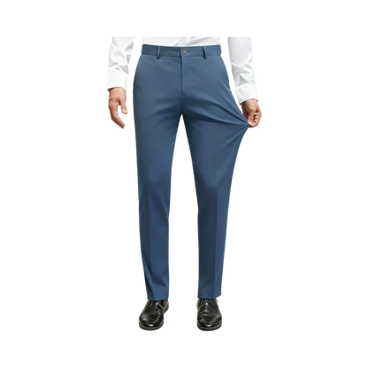Men Stretch Dress Pants Casual Formal Trousers