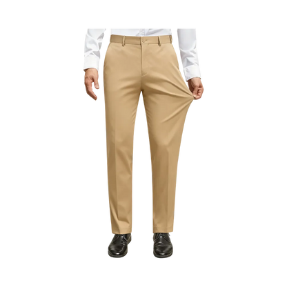 Men Stretch Dress Pants Casual Formal Trousers
