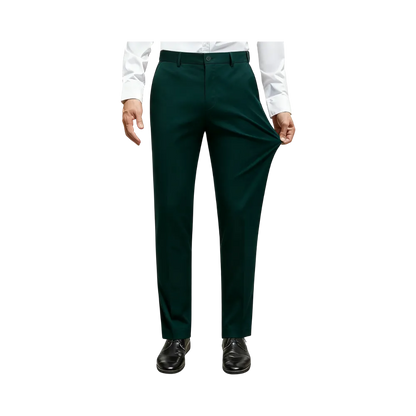 Men Stretch Dress Pants Casual Formal Trousers