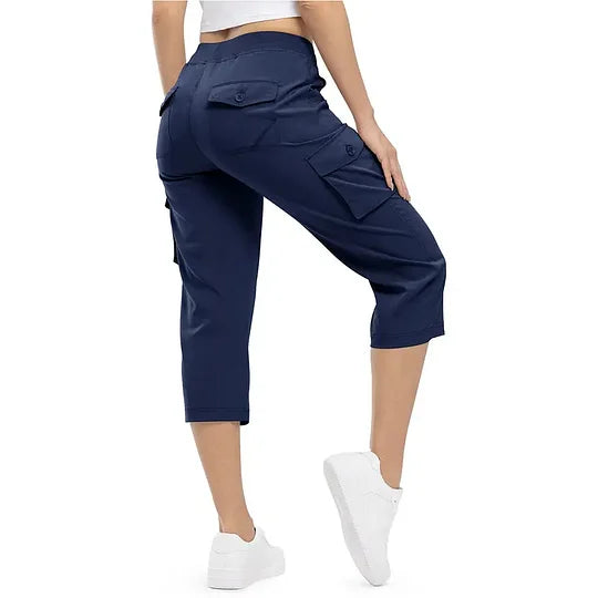 ✨Women’s Loose-Fit Lightweight Quick-Dry Capri Pants with Pockets — Perfect for Summer Travel and Hiking