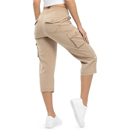 ✨Women’s Loose-Fit Lightweight Quick-Dry Capri Pants with Pockets — Perfect for Summer Travel and Hiking