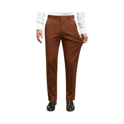 Men Stretch Dress Pants Casual Formal Trousers