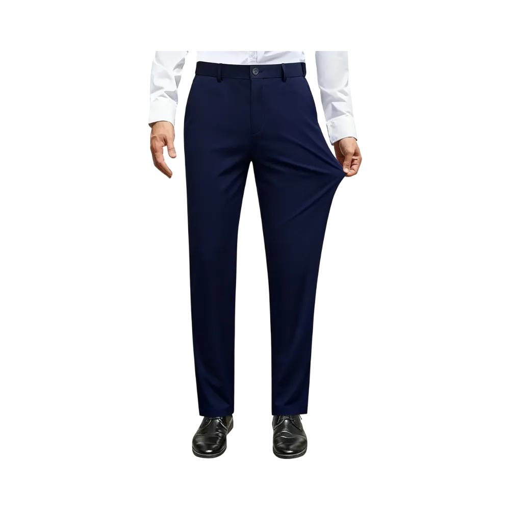 Men Stretch Dress Pants Casual Formal Trousers