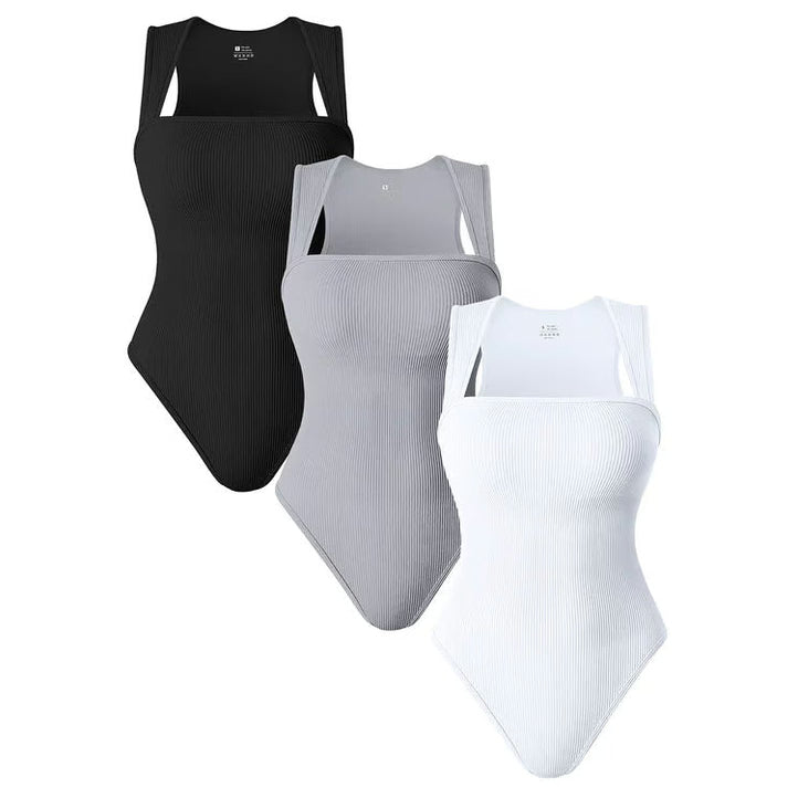 BOTTOM PRICE ONLY TODAY！！！Square Neck Sleeveless Bodysuits