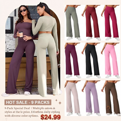 Workout Leggings Womens No Front Seam Straight Leggings 29"/ 31.5"/ 33"/ 35" High Waist Buttery Eddiy Gym Yoga Pants
