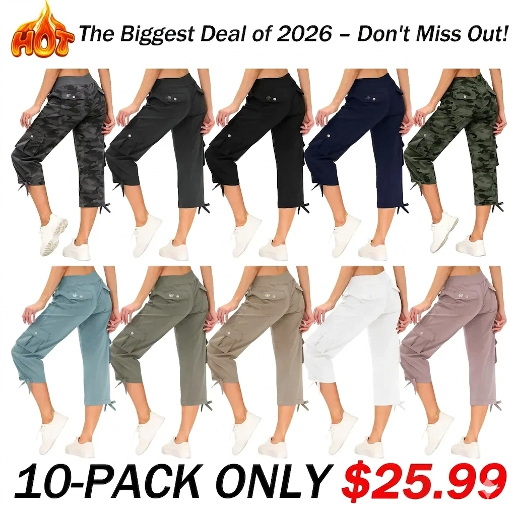 🔥90% OFF ONLY TODAY🔥Women's Quick-Dry Cargo Capris with Pockets