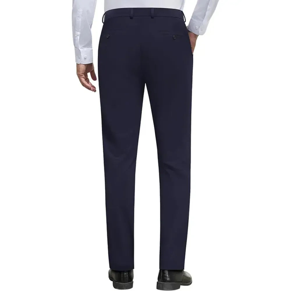 Men Stretch Dress Pants Casual Formal Trousers