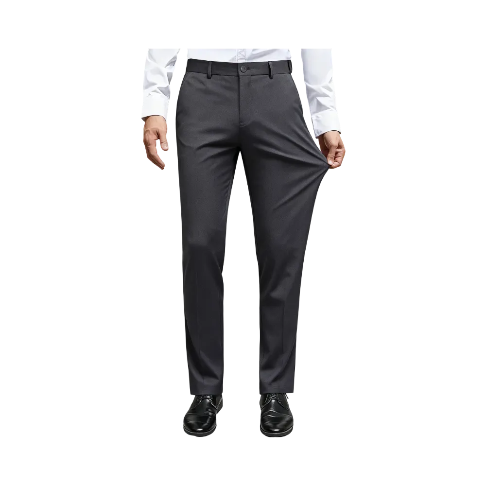 Men Stretch Dress Pants Casual Formal Trousers
