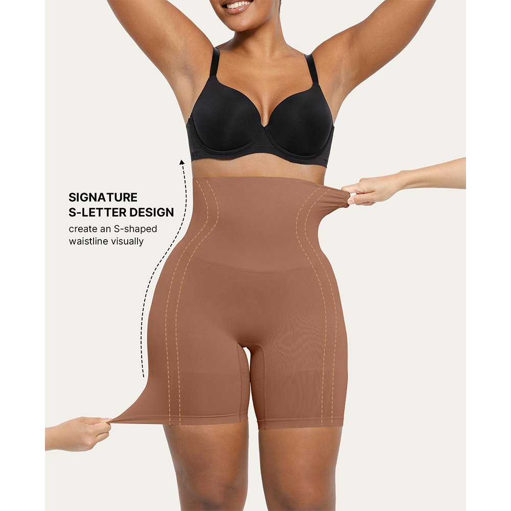 Women Seamless High Waisted Body Shaper Thigh Slimming Underwear