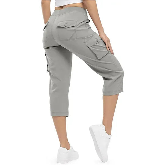 ✨Women’s Loose-Fit Lightweight Quick-Dry Capri Pants with Pockets — Perfect for Summer Travel and Hiking