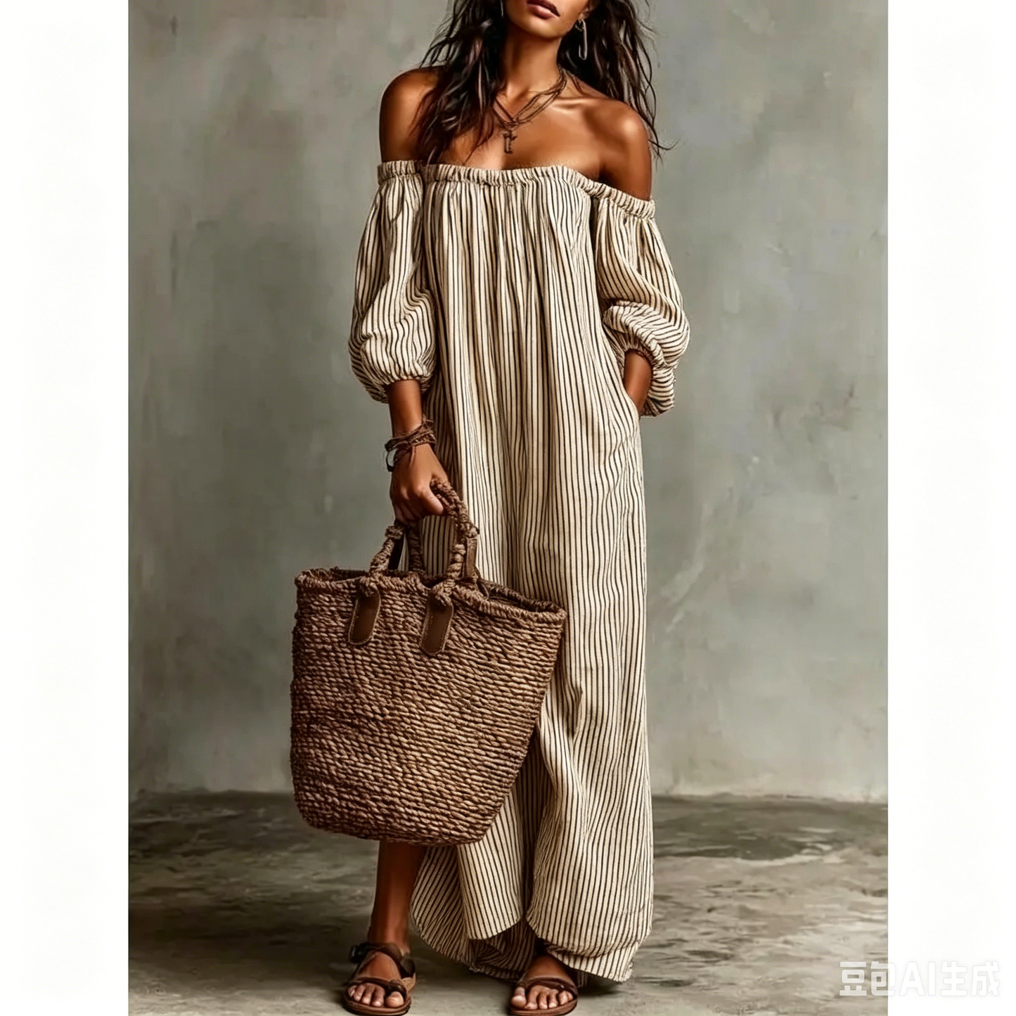 2026 Summer New Arrival: Elegant, Casual, Loose-Fit Striped Dress