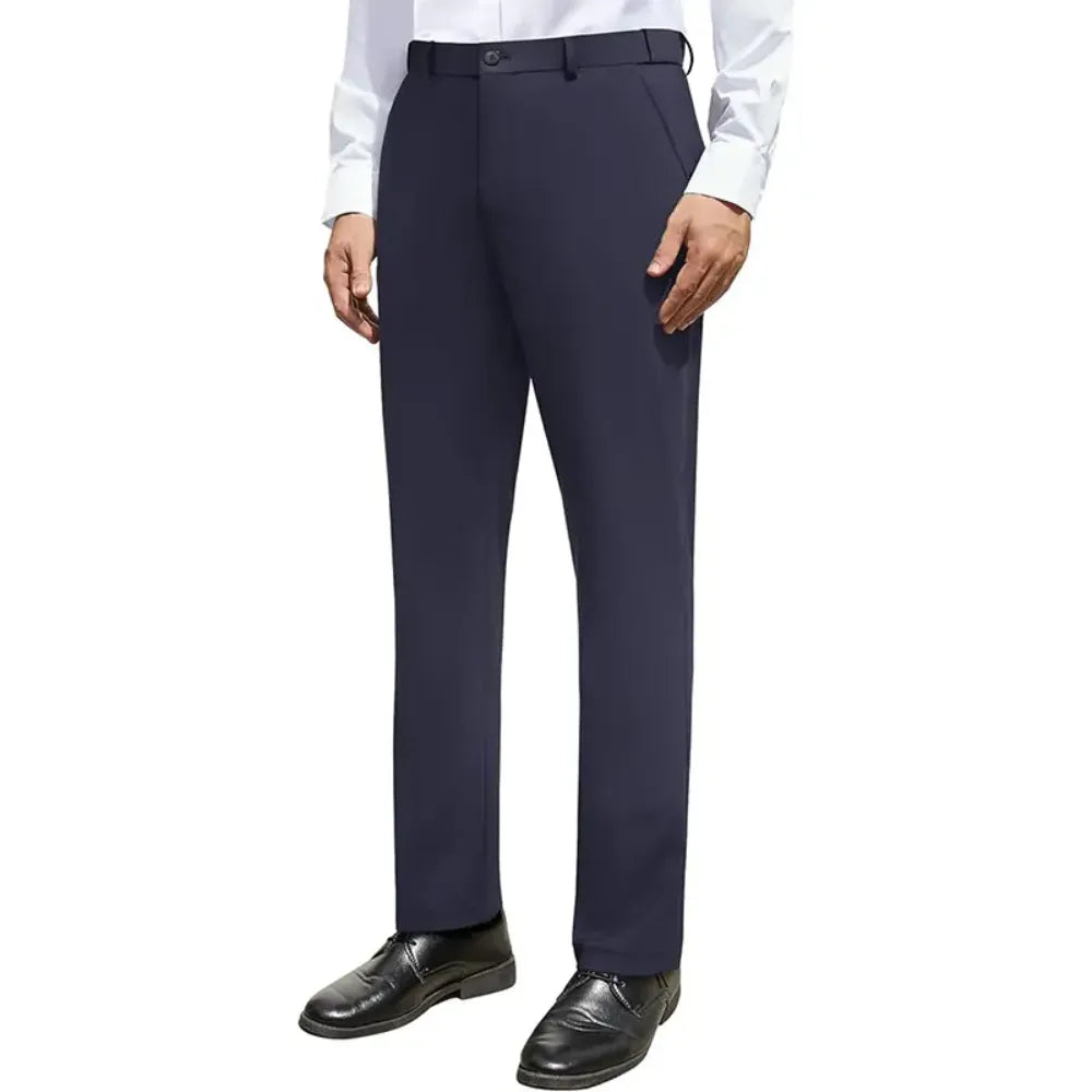 Men Stretch Dress Pants Casual Formal Trousers