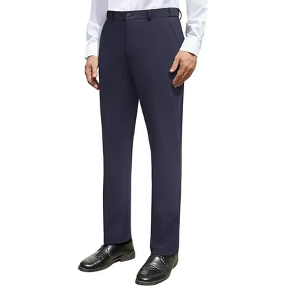 Men Stretch Dress Pants Casual Formal Trousers