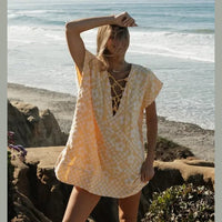 Floral Check Cover Up