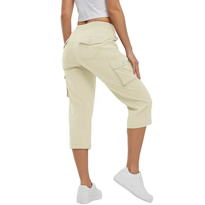 ✨Women’s Loose-Fit Lightweight Quick-Dry Capri Pants with Pockets — Perfect for Summer Travel and Hiking