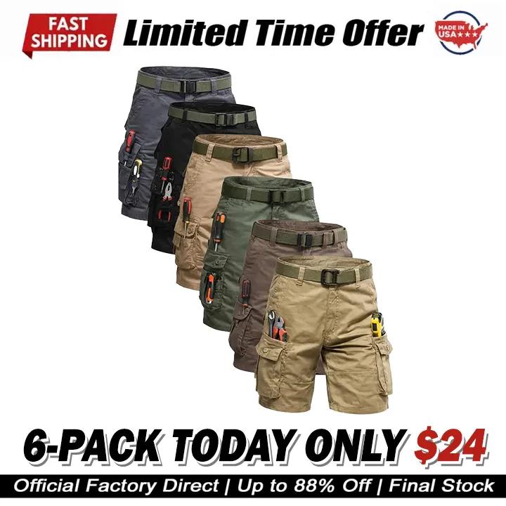 Men's Tactical Multi-Pocket Cargo Shorts