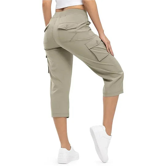 ✨Women’s Loose-Fit Lightweight Quick-Dry Capri Pants with Pockets — Perfect for Summer Travel and Hiking
