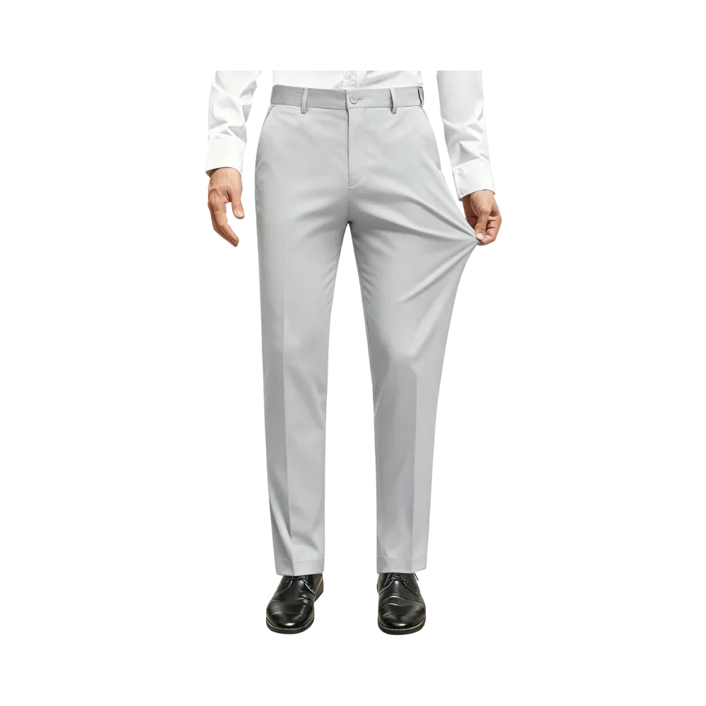 Men Stretch Dress Pants Casual Formal Trousers
